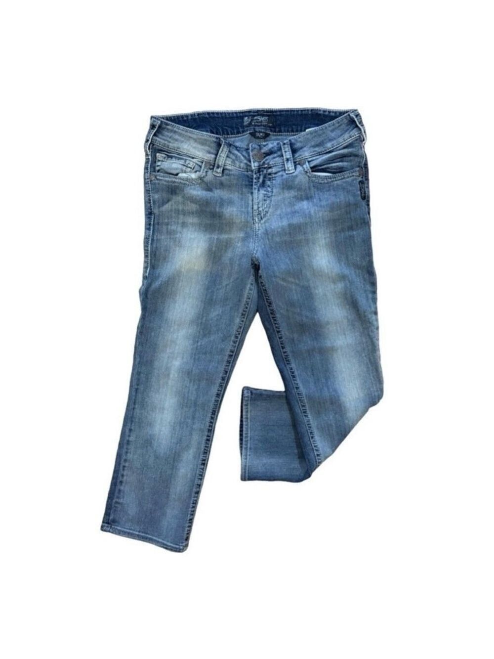 Silver Jeans Co. Suki Mid Capri Jeans Size 31 Mid Rise Straight Leg